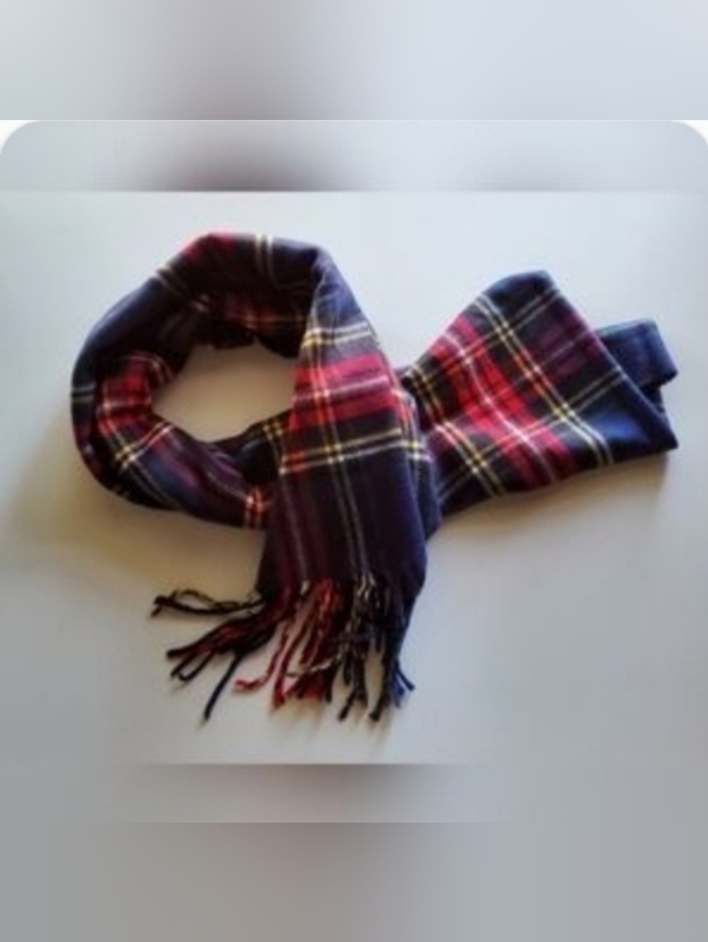Multicolored Plaid Scarf